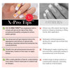 SXC Cosmetics French Tip Press On Nails, Pink Starter Kit, Ultra Fit with Pre-applied Tip Primer and Base Coat, Nail Art DIY X-Pro Tips Kit Nail Care